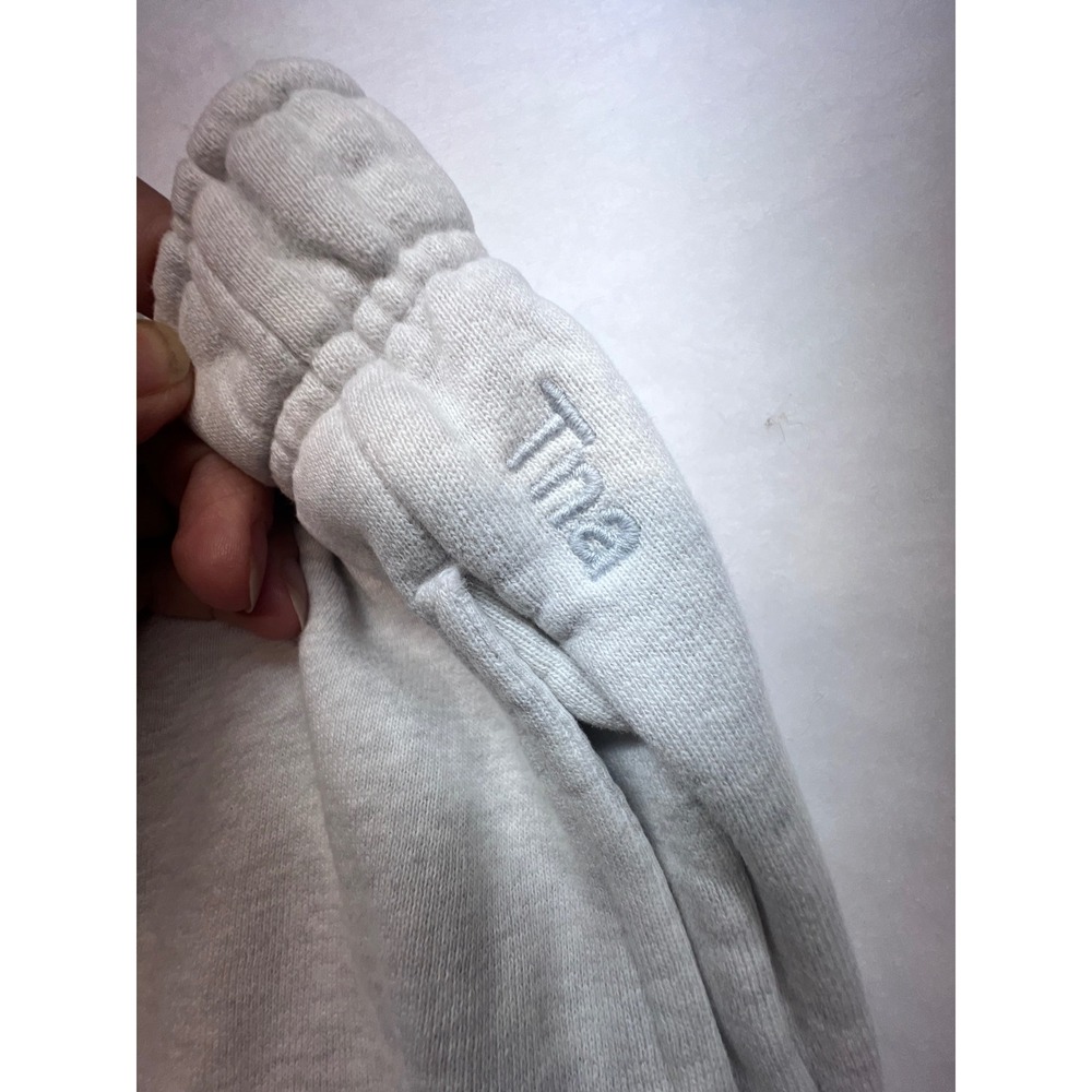 TNA Aritzia Cozy Boyfriend fleece Gray joggers- M - Picture 2 of 11